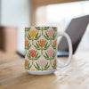 15oz Floral Pattern Mug — A Tulip Tea Moment