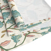 Floral Cotton Table Runner for Elegant Dining, Winding Leaves