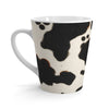 Mugs:  Cow Print Latte Mug - Perfect for Animal Lovers & Coffee Enthusiasts