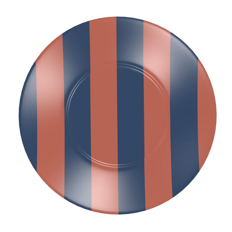 Bold Striped Designer Cup and Saucer