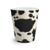 Mugs:  Cow Print Latte Mug - Perfect for Animal Lovers & Coffee Enthusiasts