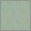 Ferns and Berries-Teal Background Print Tablecloth