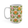 15oz Floral Pattern Mug — A Tulip Tea Moment
