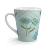 Mugs:  Botanical Floral Latte Mug - Perfect Gift for Flower Lovers