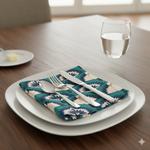 Elegant Cotton Twill Napkin | Table Decor, Dinner Party, Wedding Guest Gift