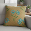 Floral Faux Suede Pillow for Cozy Home Decor