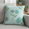 Floral Faux Suede Square Pillow - Cozy Home Decor Accent