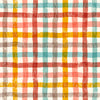 Tea Towel --Wavy Plaid – Colorful Check Tea Towel for Fall Kitchens