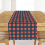 Bold Check Table Runner