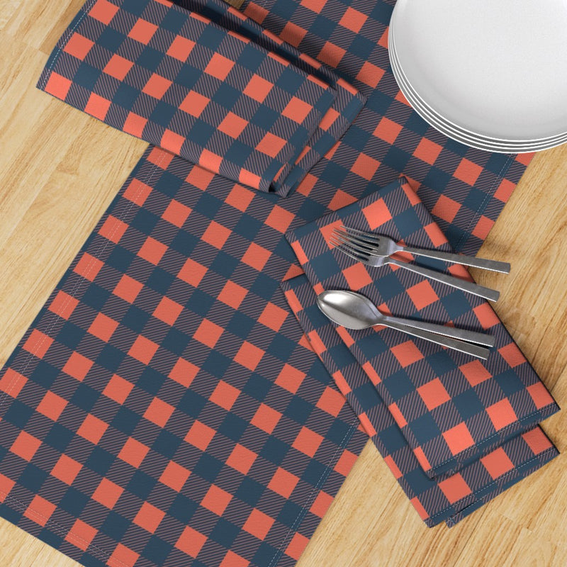 Bold Check Table Runner